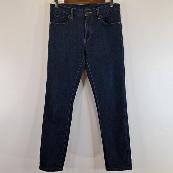 Uniqlo Slim Fit Blue Ankle Jeans Size 30 - Picture 1 of 8